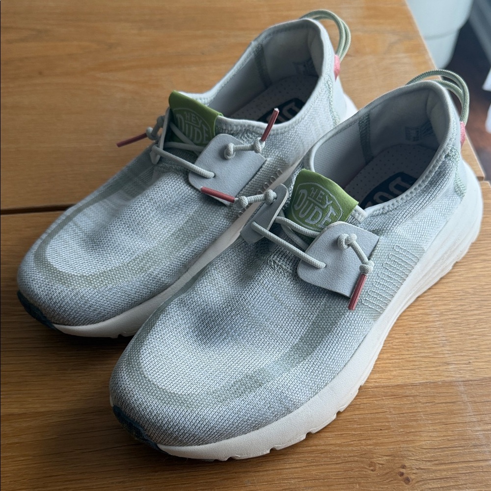 Hey Dude Light Gray Slip-On Loafers